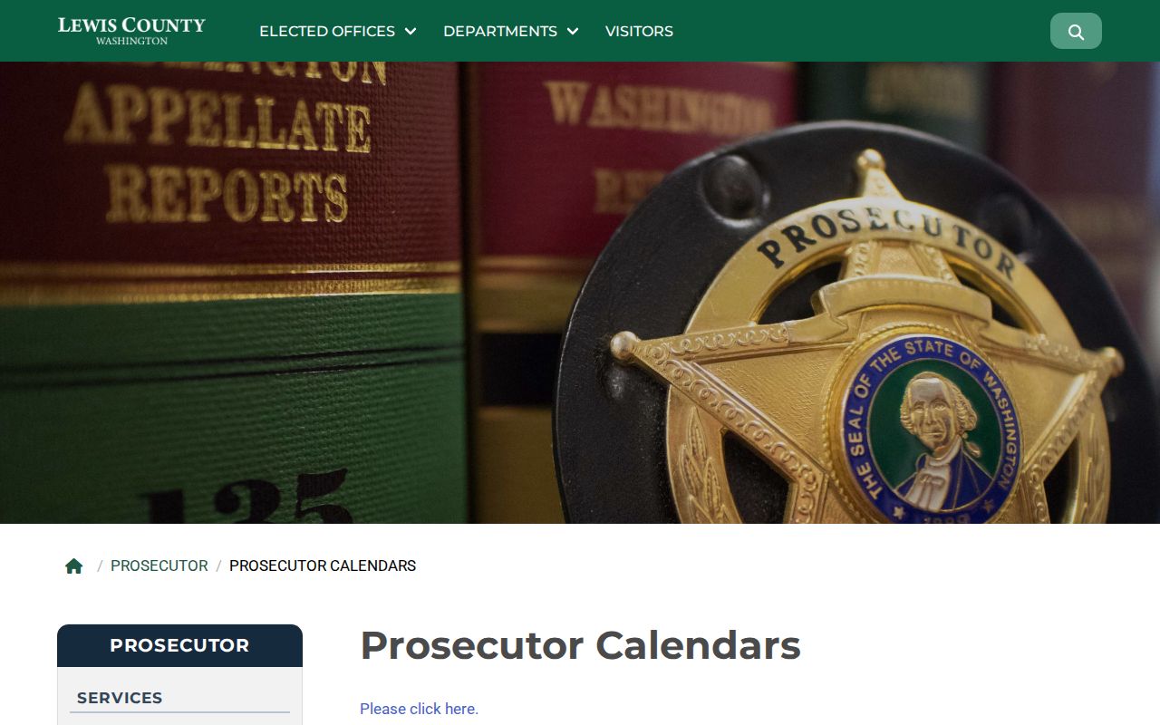 Lewis County court schedule daily docket archive